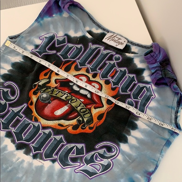 Vintage Reworked Rolling Stones Tie Dye Tank - Picture 9 of 9